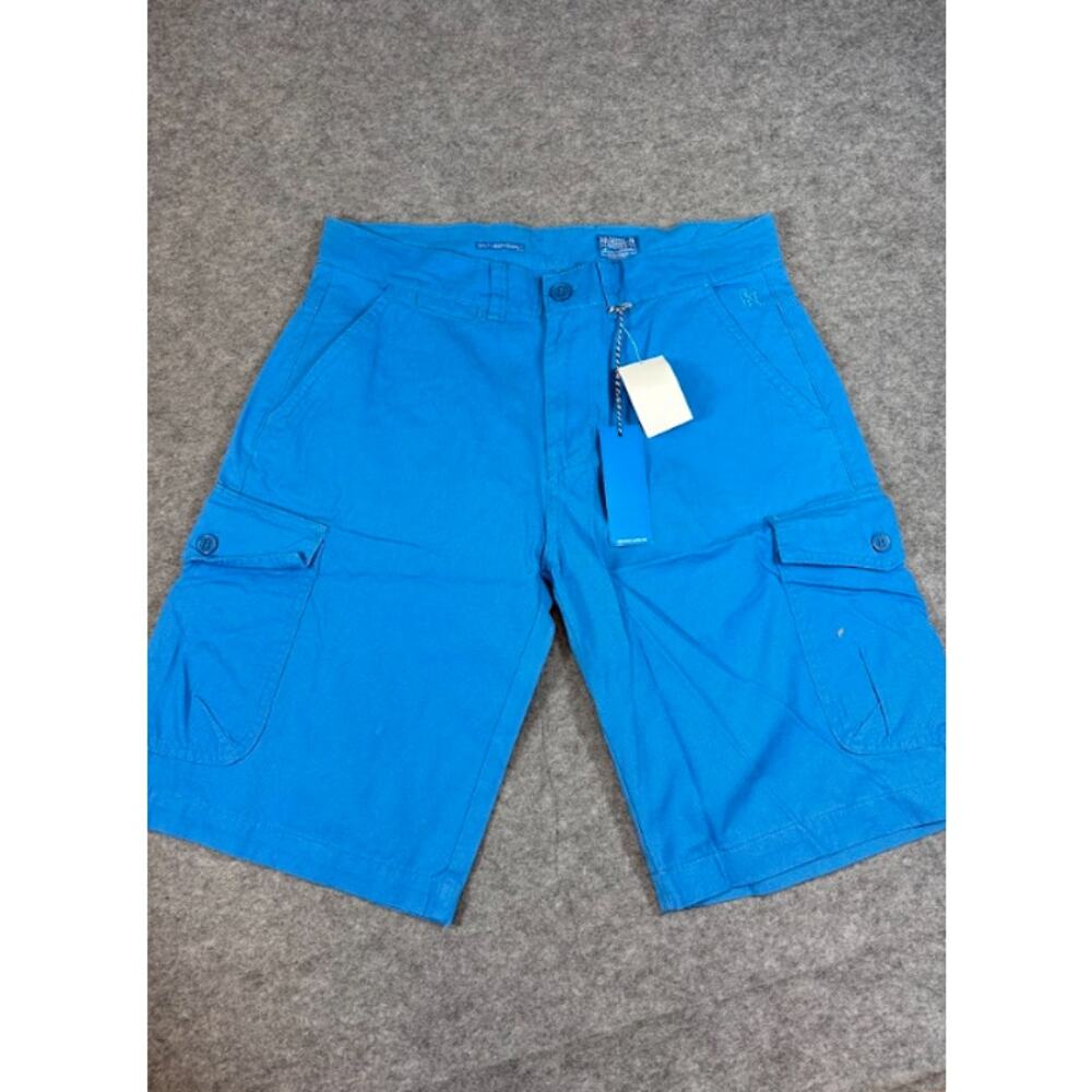 Parish Nation Cargo Shorts Mens 32 Blue Utility Performance Hiking Outdoors NWT